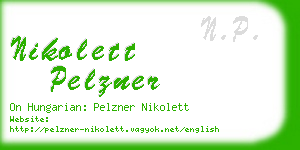 nikolett pelzner business card